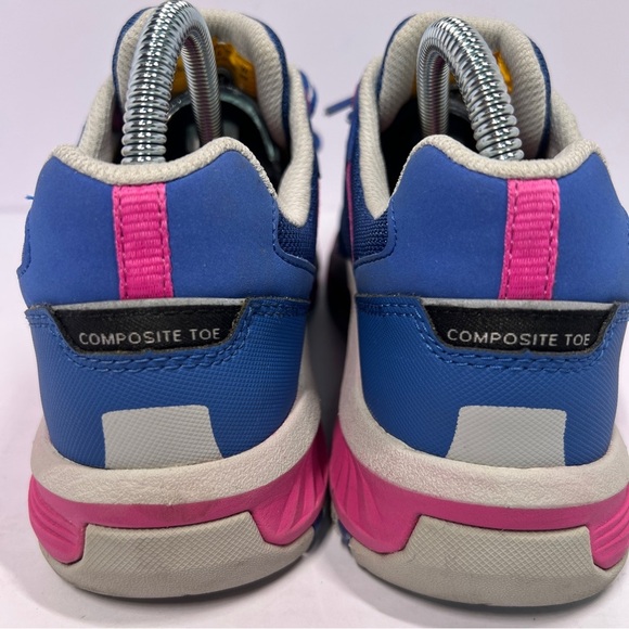 CAT  Composite Toe Blue/Pink Work Shoes. Women's 8W - Picture 6 of 10